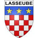 Stickers coat of arms Lasseube adhesive sticker