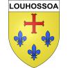 Louhossoa Sticker wappen, gelsenkirchen, augsburg, klebender aufkleber