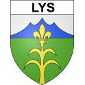 Lys 64 ville sticker blason écusson autocollant adhésif