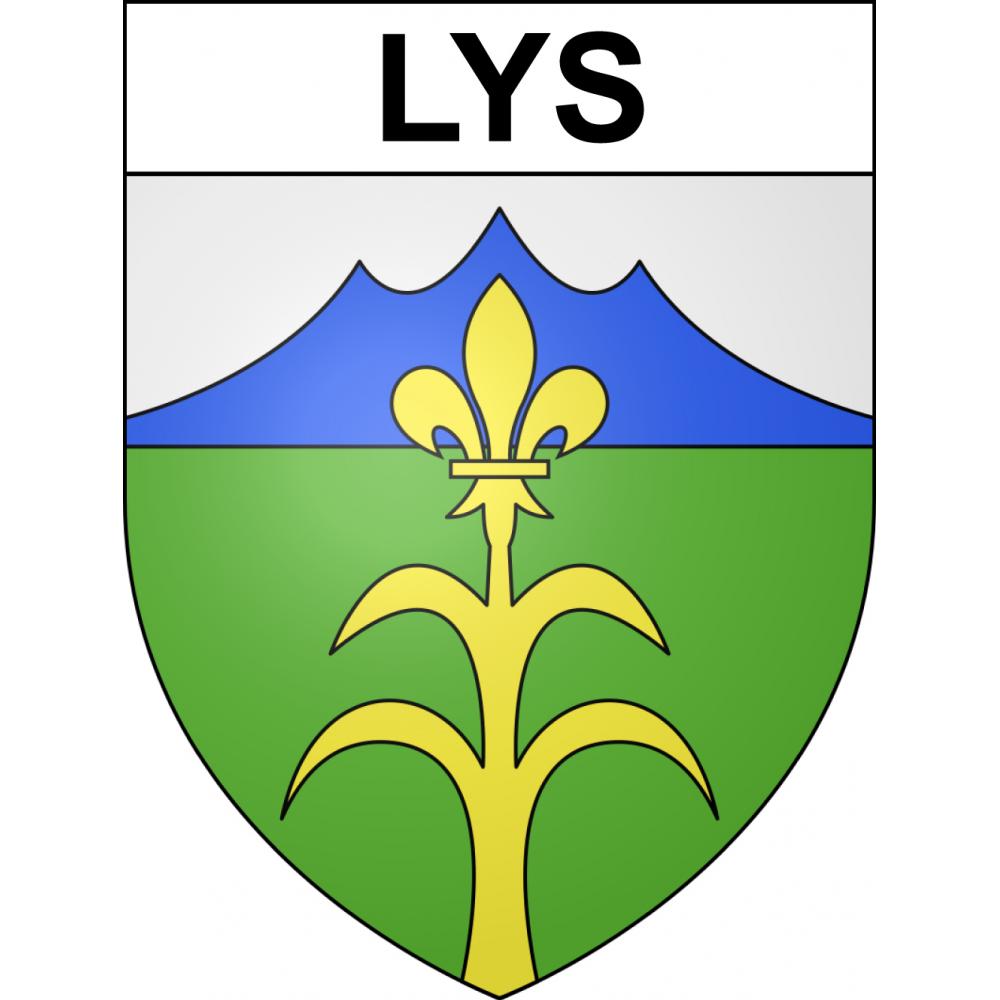 Lys Sticker wappen, gelsenkirchen, augsburg, klebender aufkleber