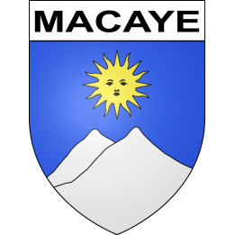 Stickers coat of arms Macaye adhesive sticker
