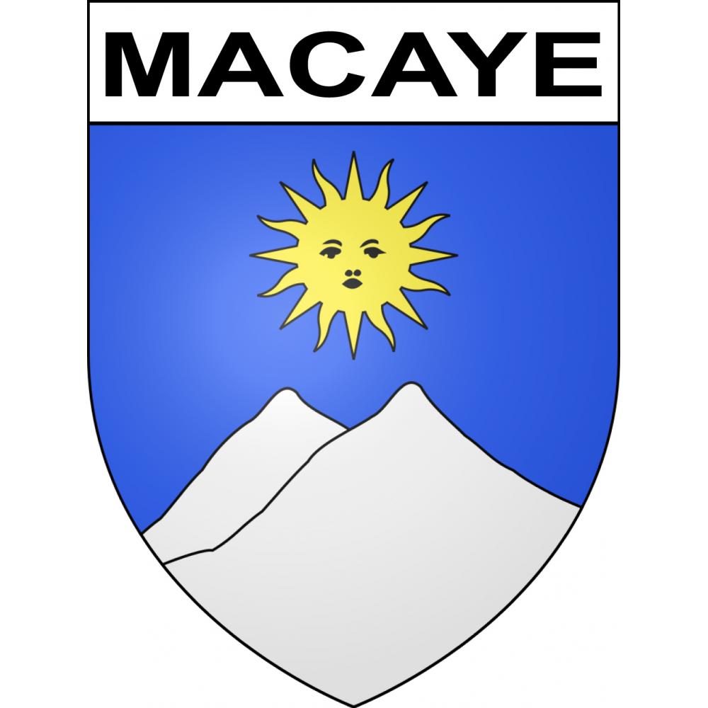 Macaye 64 ville sticker blason écusson autocollant adhésif