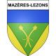 Mazères-Lezons Sticker wappen, gelsenkirchen, augsburg, klebender aufkleber