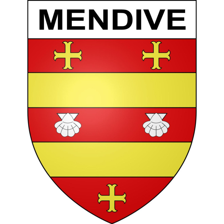Mendive 64 ville sticker blason écusson autocollant adhésif