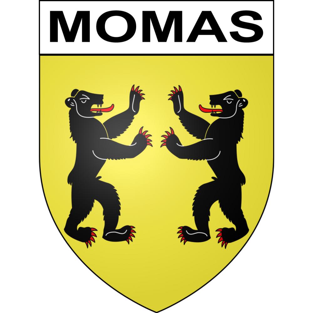 Momas Sticker wappen, gelsenkirchen, augsburg, klebender aufkleber
