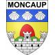 Moncaup 64 ville sticker blason écusson autocollant adhésif