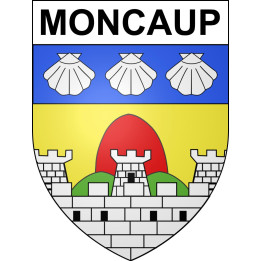 Stickers coat of arms Moncaup adhesive sticker
