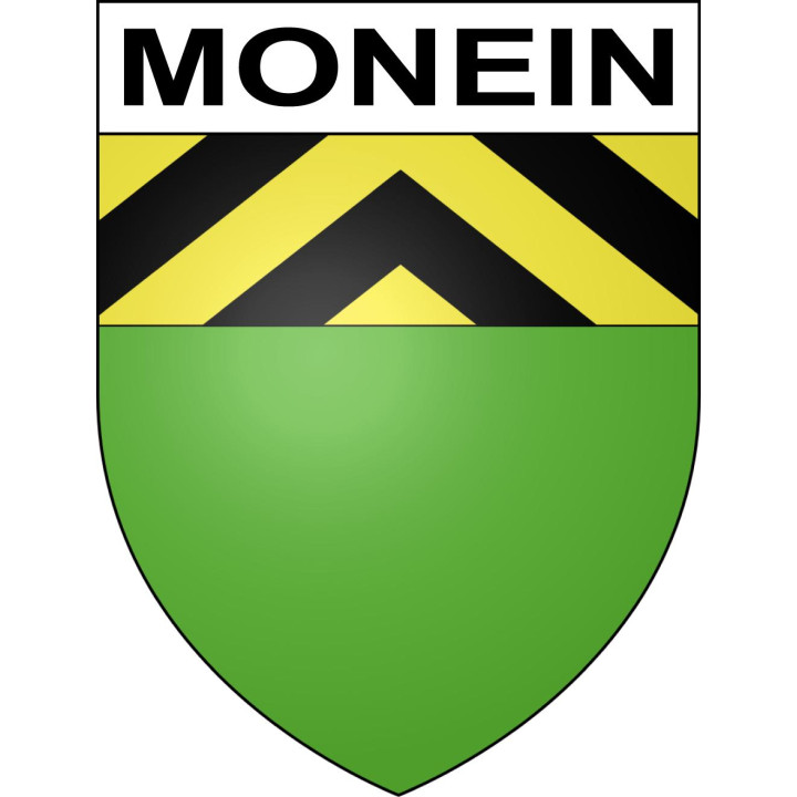 Monein Sticker wappen, gelsenkirchen, augsburg, klebender aufkleber