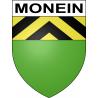 Pegatinas escudo de armas de Monein adhesivo de la etiqueta engomada