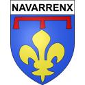 Navarrenx 64 ville sticker blason écusson autocollant adhésif