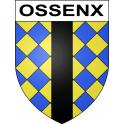 Pegatinas escudo de armas de Ossenx adhesivo de la etiqueta engomada
