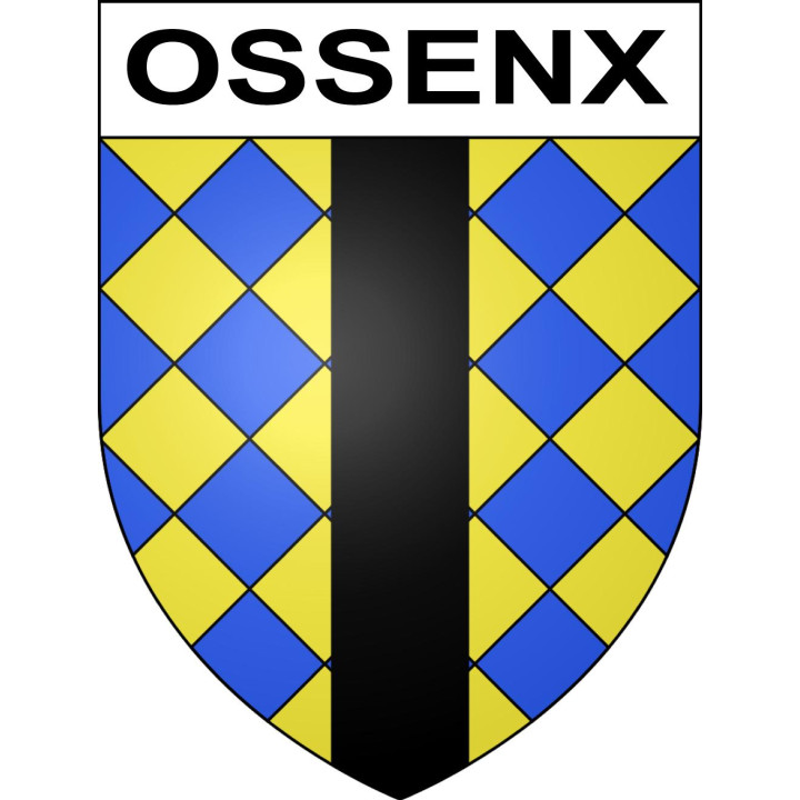 Pegatinas escudo de armas de Ossenx adhesivo de la etiqueta engomada