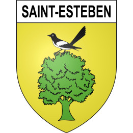Stickers coat of arms Saint-Esteben adhesive sticker