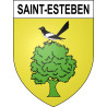 Saint-Esteben Sticker wappen, gelsenkirchen, augsburg, klebender aufkleber