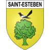 Stickers coat of arms Saint-Esteben adhesive sticker