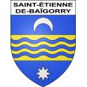 Pegatinas escudo de armas de Saint-Étienne-de-Baïgorry adhesivo de la etiqueta engomada