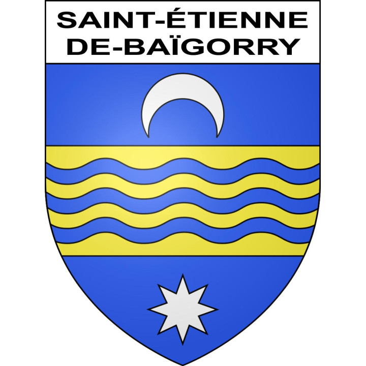 Stickers coat of arms Saint-Étienne-de-Baïgorry adhesive sticker