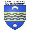 Pegatinas escudo de armas de Saint-Étienne-de-Baïgorry adhesivo de la etiqueta engomada