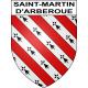 Pegatinas escudo de armas de Saint-Martin-d'Arberoue adhesivo de la etiqueta engomada