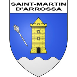 Saint-Martin-d'Arrossa Sticker wappen, gelsenkirchen, augsburg, klebender aufkleber