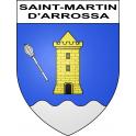 Stickers coat of arms Saint-Martin-d'Arrossa adhesive sticker