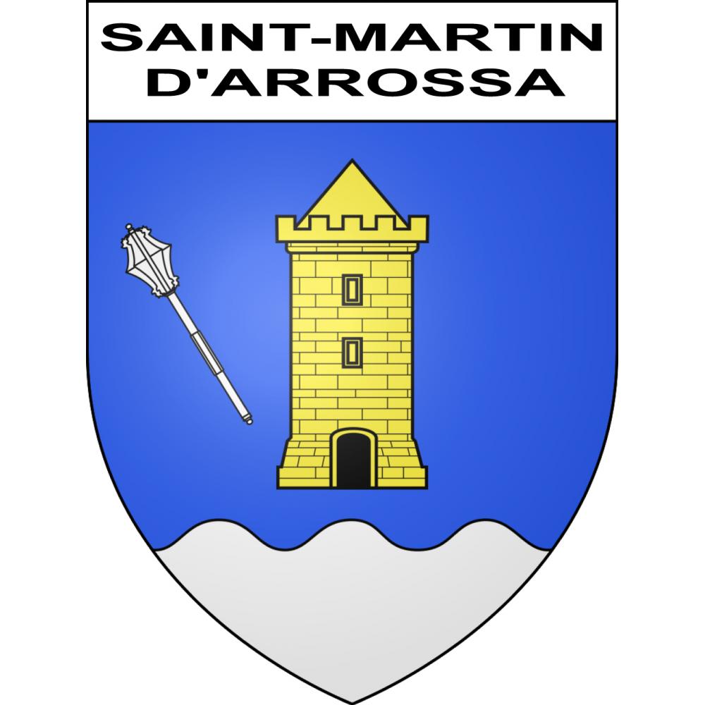 Stickers coat of arms Saint-Martin-d'Arrossa adhesive sticker