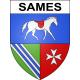 Sames Sticker wappen, gelsenkirchen, augsburg, klebender aufkleber