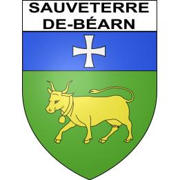 Sauveterre-de-Béarn Sticker wappen, gelsenkirchen, augsburg, klebender aufkleber