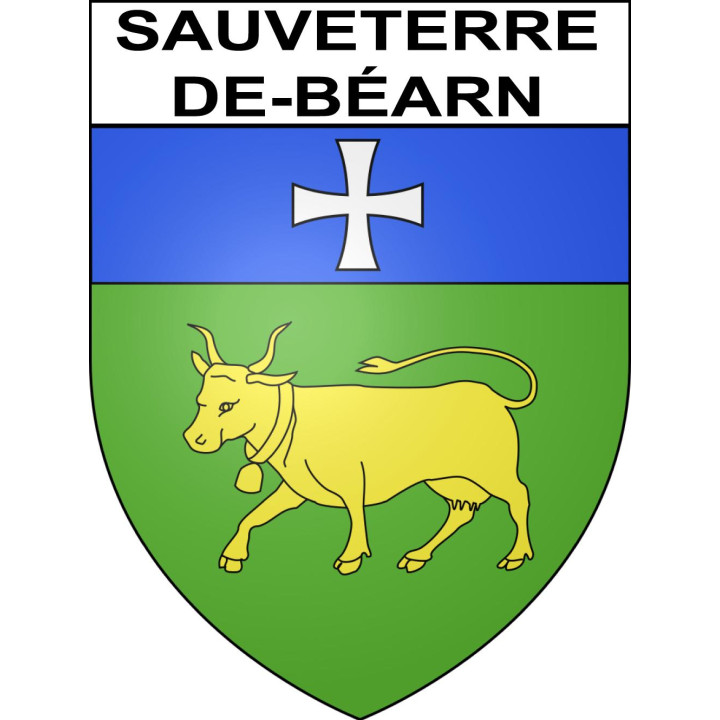 Stickers coat of arms Sauveterre-de-Béarn adhesive sticker