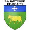 Pegatinas escudo de armas de Sauveterre-de-Béarn adhesivo de la etiqueta engomada