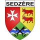 Stickers coat of arms Sedzère adhesive sticker