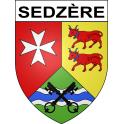 Sedzère 64 ville sticker blason écusson autocollant adhésif