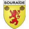 Pegatinas escudo de armas de Souraïde adhesivo de la etiqueta engomada