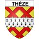Stickers coat of arms Thèze adhesive sticker