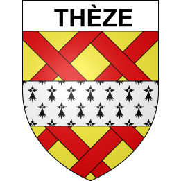 Thèze Sticker wappen, gelsenkirchen, augsburg, klebender aufkleber
