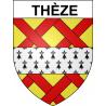 Thèze Sticker wappen, gelsenkirchen, augsburg, klebender aufkleber