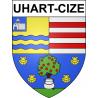Uhart-Cize Sticker wappen, gelsenkirchen, augsburg, klebender aufkleber