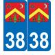 64 Pau-aufkleber plakette ez stadt