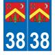 64 Pau adesivo piastra di registrazione city