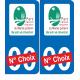 Logo parc naturel régional du marais poitevin numéro au choix autocollant plaque immatriculation auto ville sticker logo714