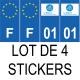 64 Pau sticker plate registration city