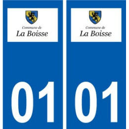 01 La Boisse logo ville autocollant plaque sticker
