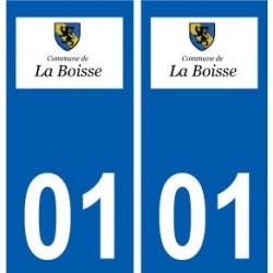 01 La Boisse logo ville autocollant plaque sticker