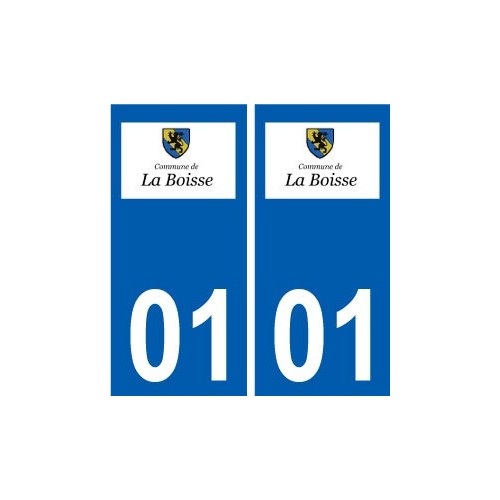 01 La Boisse logo ville autocollant plaque sticker