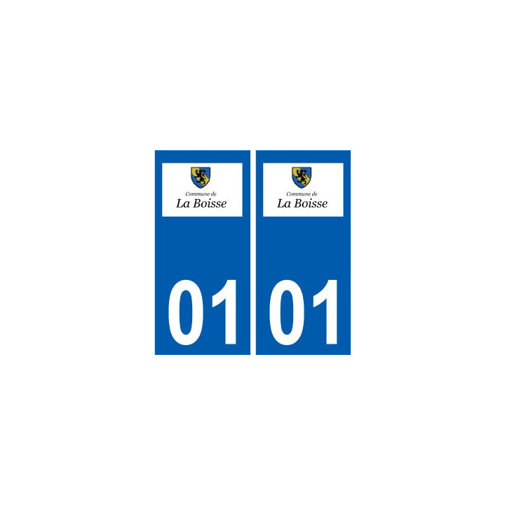 01 La Boisse logo ville autocollant plaque sticker