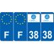 64 Pau-aufkleber plakette ez stadt