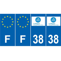 64 Pau sticker plate registration city
