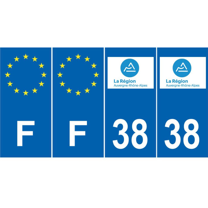 64 Pau sticker plate registration city