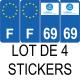 64 Pau sticker plate registration city