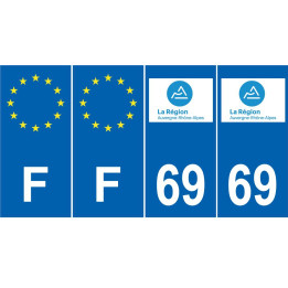 64 Pau-aufkleber plakette ez stadt